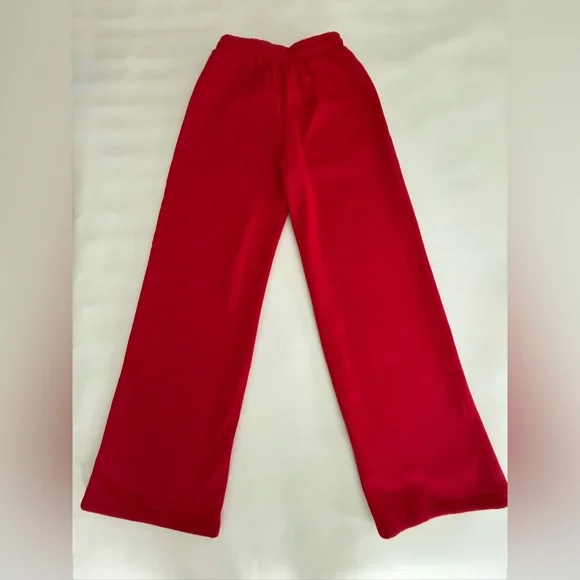 White Fox Capsule 9 Rodeo Crew Wide Leg Sweatpants Red Size SM - Picture 9 of 14